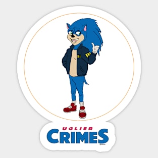 Ugly Sonic (FBI) Sticker